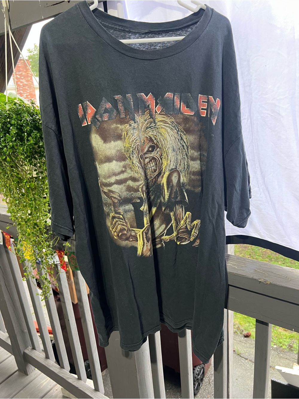 VINTAGE IRON MAIDEN XXXL RUN FOR THE HILLS KILLER TEE